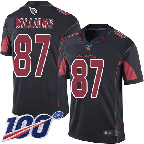 Arizona Cardinals Limited Black Men Maxx Williams Jersey NFL Football #87 100th Season Rush Vapor Untouchable